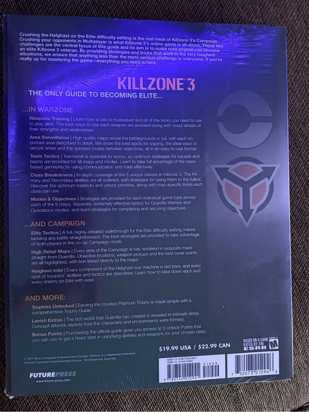 Killzone 3 Official Strategy Guide, Sealed